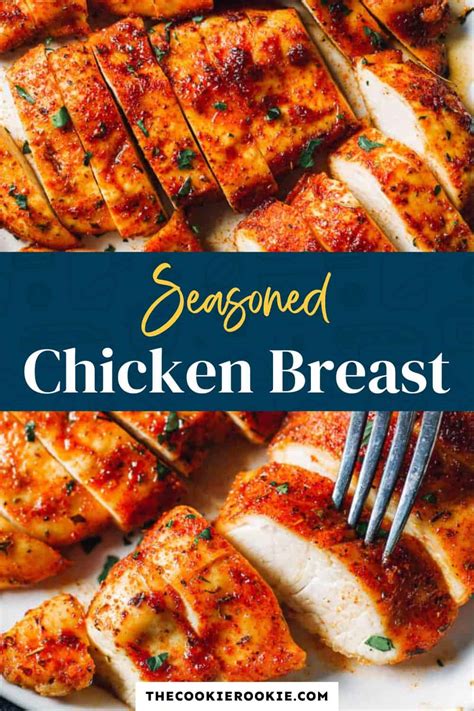 Seasoned Chicken Breast Recipe Oven Baked The Cookie Rookie®