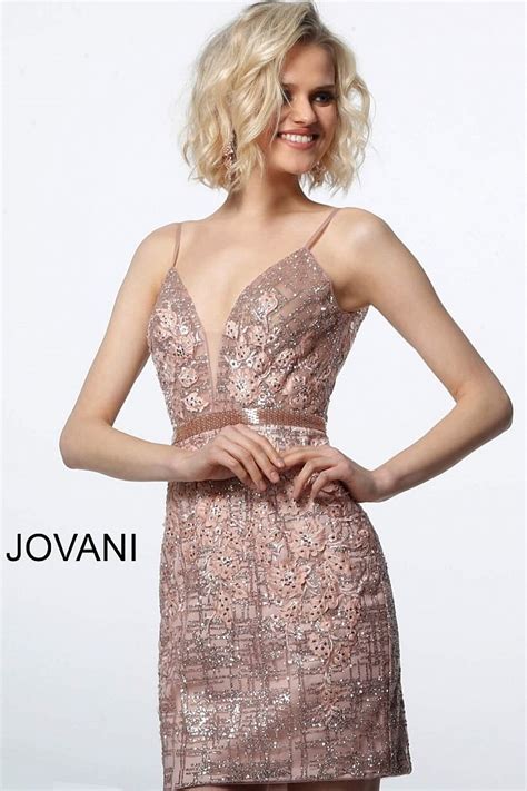 Jovani 1106 Backless Fitted Cocktail Dress