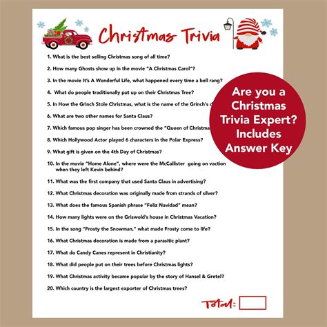 Christmas Trivia Game Printable - FREE Printable A-Z