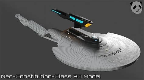 3D model Star Trek Neo-Constitution-Class Starship VR / AR / low-poly | CGTrader