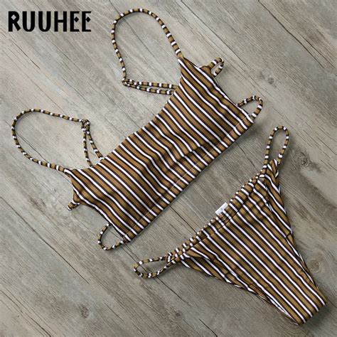Discount This Month Ruuhee Bikini Swimwear Women Swimsuit Bikini Set Brazilian Bathing Suit