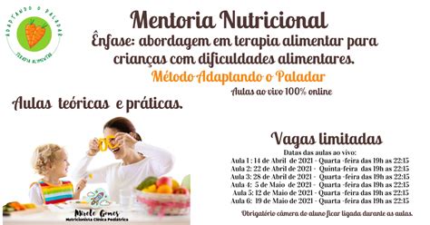 Mentoria Nutricional Nfase Em Terapia Alimentar Para Crian As