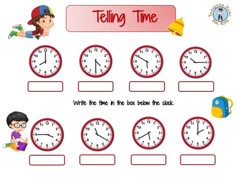 Free Printable Telling Time Worksheets Paper Trail Design