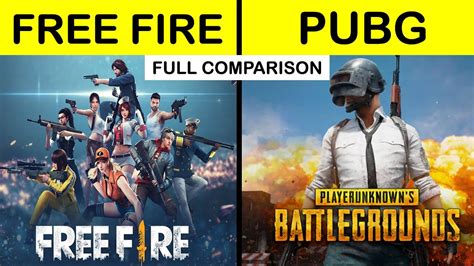 Pubg Vs Free Fire Full Game Comparison Unbiased In Hindi Pubg