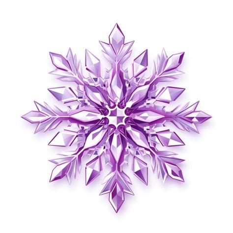 Premium Ai Image Watercolor Snowflake Isolated On White Background