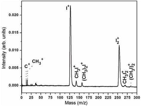 Time Of Flight Mass Spectra Of Methyl Iodide Clusters Upon Multiphoton