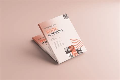 Thin Hardcover Book Mockups Mockup Free