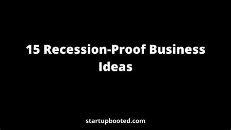 15 Recession Proof Business Ideas For 2023