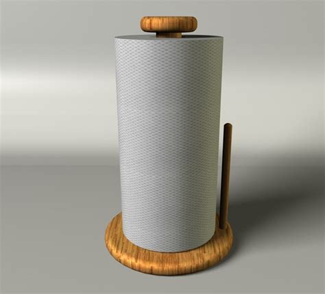 3D модель Рулон бумажных полотенец - TurboSquid 634363