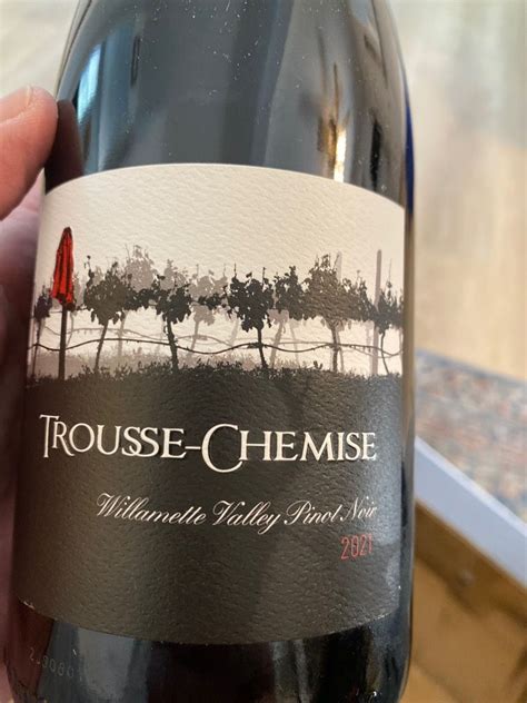 Trousse Chemise Pinot Noir Willamette Valley Usa Oregon