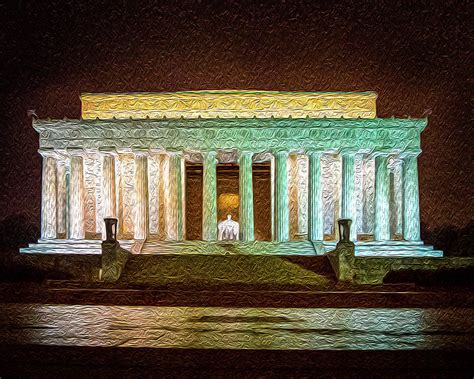 The Lincoln monument at night Photograph by Galen Mills - Fine Art America