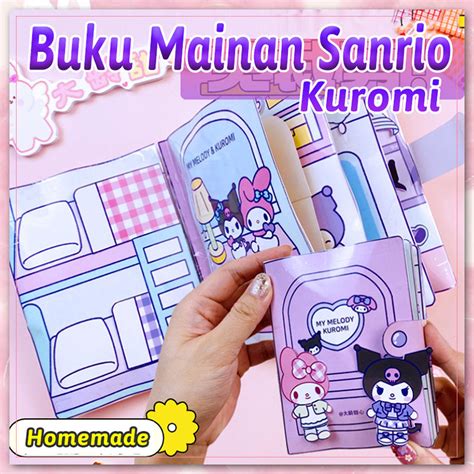 Jual [ready]kuromi Cinnamoroll Quiet Book Diy Mainan Sanrio Mainan Edukasi Busy Book Buku