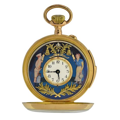 Rare Swiss Erotic Automaton Pocket Watch Renaissance Antiques