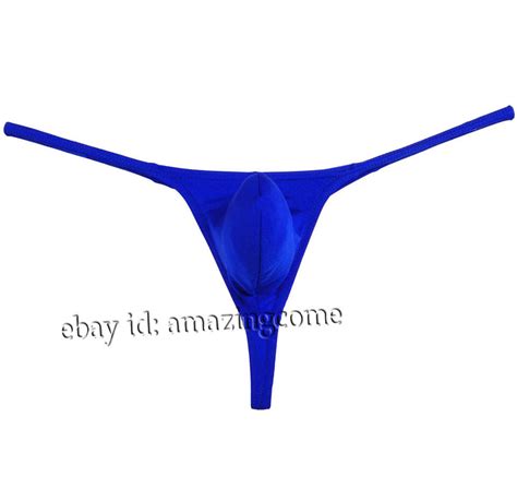 Mens Spandex Pouch Thong Underwear Elastic G String Swimwear Micro Bikini T Back Ebay