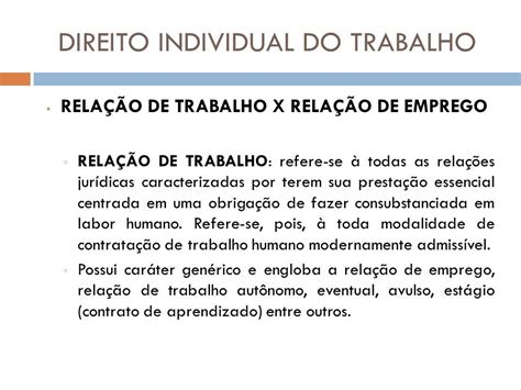 Direito Do Trabalho I Prof Dirceu Rodrigues Junior Ppt Carregar