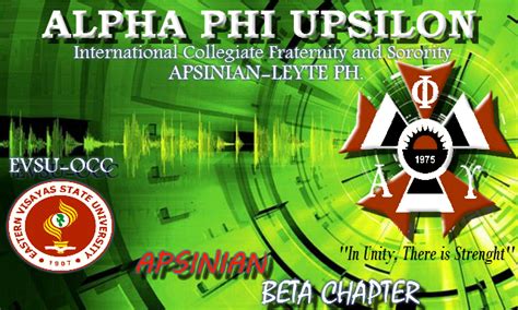 Apsinian Alpha Phi Upsilon Beta Chapter Of Eastern Visayas Flickr