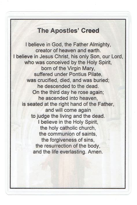 The Apostles Creed Printable