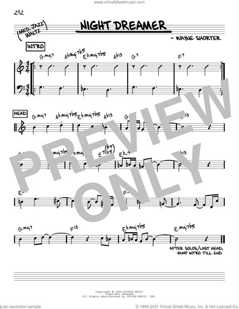 Night Dreamer Reharmonized Version Arr Jack Grassel Sheet Music