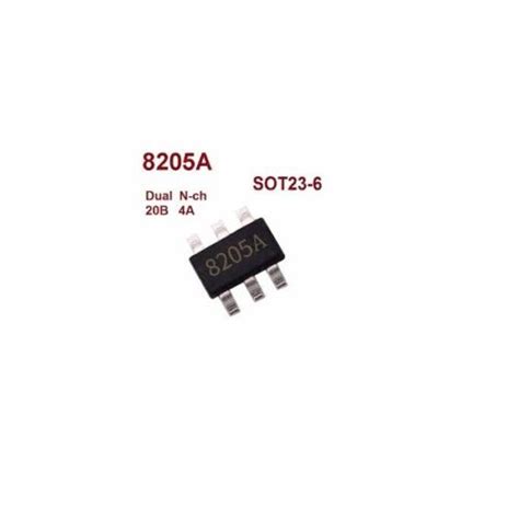8205-8205َa- double N-channel mosfet | سامانه پالت- انبار قطعات مازاد ...