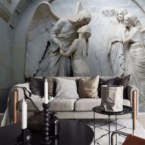 8d Large Mural Religion Figure Angel Wall Decor Wallpaper Murals For