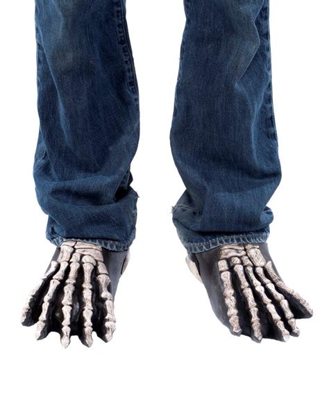 Skeleton Feet Costume Skull Grim Bones Slip On Feet Zagone Studios Llc