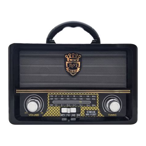 RADIO PORTATIL RETRO CMIK AM FM BLUETOOTH Audio Radios