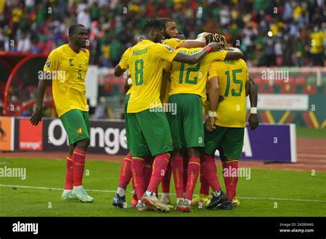 Vincent Aboubakar Of Cameroon Celebrates Scoring Their First Goal