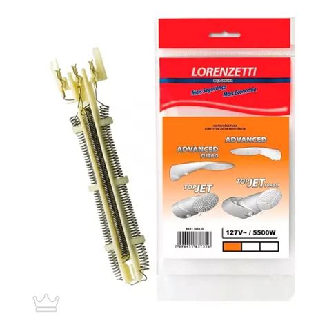 Chuveiro Lorenzetti Top Jet Resistencia - Resistência Chuveiro Top Jet Elétrico Advanced Lorenzetti 127V 220V ...