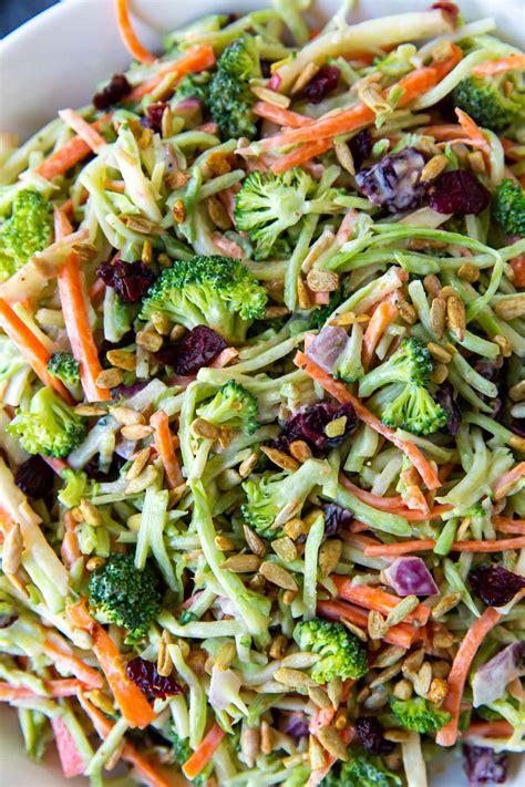 Broccoli Slaw Easy Side Dish Kristines Kitchen