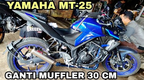 YAMAHA MT 25 PILIH SILENCER KNALPOT RACING PANJANG 30CM BUATAN SKR