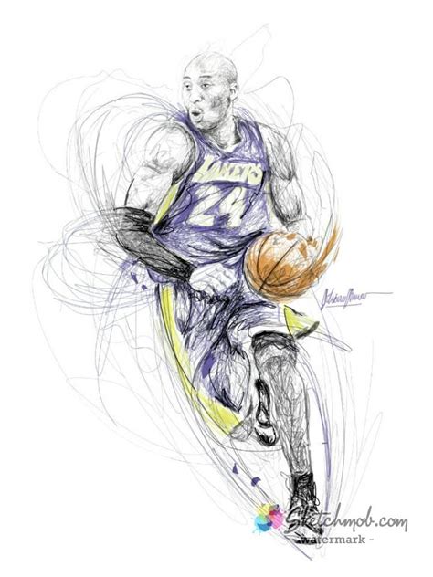 Kobe Bryant Drawing at PaintingValley.com | Explore collection of Kobe ...