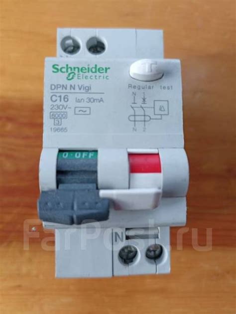Schneider Electric DPN N VIGI 16А 30мА 6кА C дифференциальный автомат ...