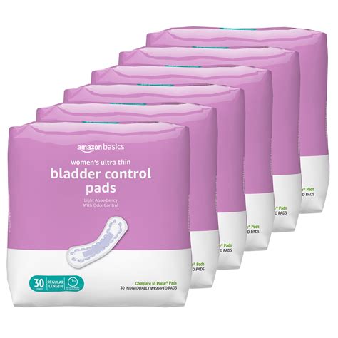 Amazon Basics Women's Incontinence Pads, Bladder Control & Postpartum