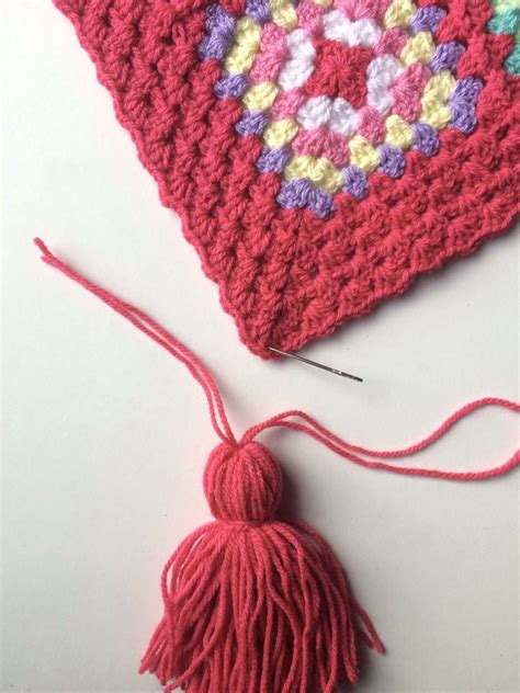 How To Add Tassels To Your Crochet Blanket The Crochet Swirl