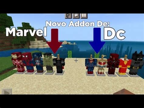 Saiu Novo Addon Mod Marvel Vs Dc Para Minecraft Pe YouTube