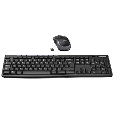 Logitech 920 004523 Wireless Combo Mk270 Keyboard And Mouse Black Rapid Online