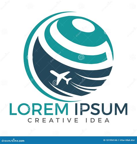 Logotipo Abstracto Del Vector Para La Agencia De Viajes Ilustraci N Del