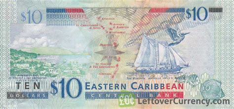 10 Eastern Caribbean dollars banknote series 2000 - Exchange yours