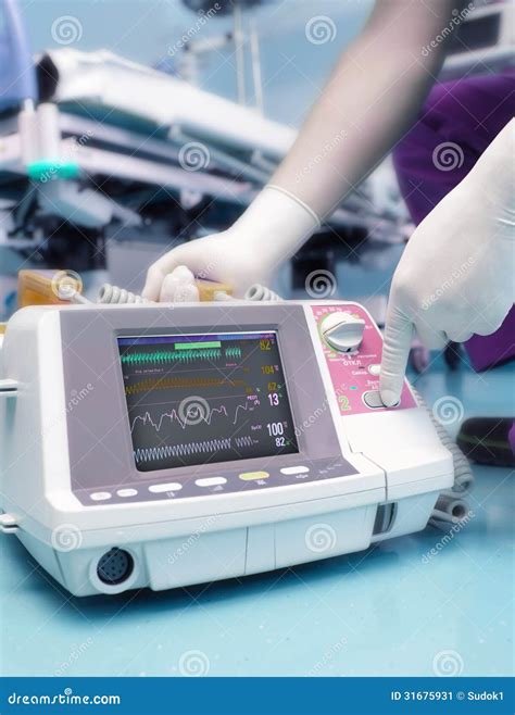 Modern Technology in the Hospital. Stock Image - Image of electrical
