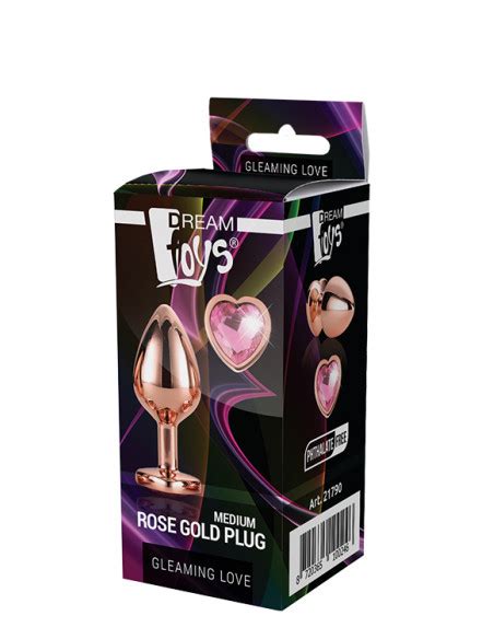 DREAMTOYS PLUG ANAL GLEAMING LOVE DOURADO M