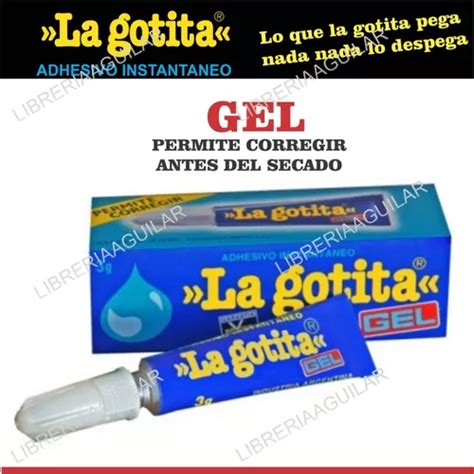 La Gotita En Gel 3gr Adhesivo Instantáneo MercadoLibre