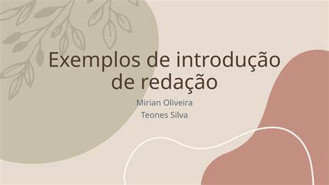 Introdução De Redação Exemplos - Exemplos de introdução de redação introducao exemplos | PPTX