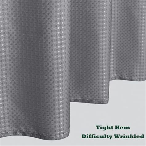 72 W X 72“ L Gradient Waffle Weave Textured Fabric Shower Curtain 72