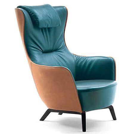 Poltrona Frau Mamy Blue Armchair Furniture Design Chair Poltrona