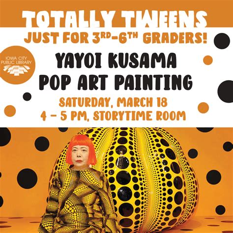 Totally Tweens Yayoi Kusama Pop Art Painting Iowa City Downtown District