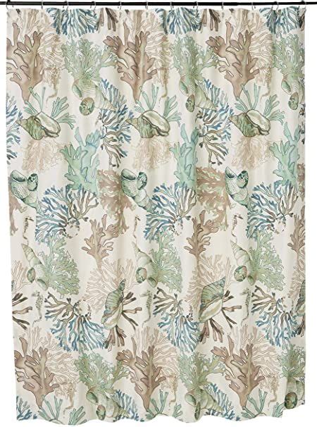 Barefoot Bungalow Atlantis Shower Curtain 72x72 Inch Jade Shower