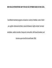 How Would Interventions Vary For Each Sex Offender Pptx How Would Interventions Vary For