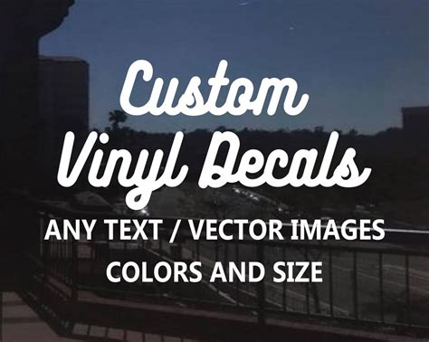 Custom Vinyl Decals, Personalized Decal, Car Decal, Window Decals ...