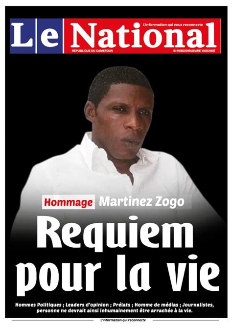 Affaire Martinez Zogo La Presse Dans L Oeil Du Cyclone Affaire