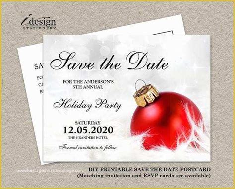 Holiday Save the Date Free Templates Of Christmas & Holiday Party Save ...